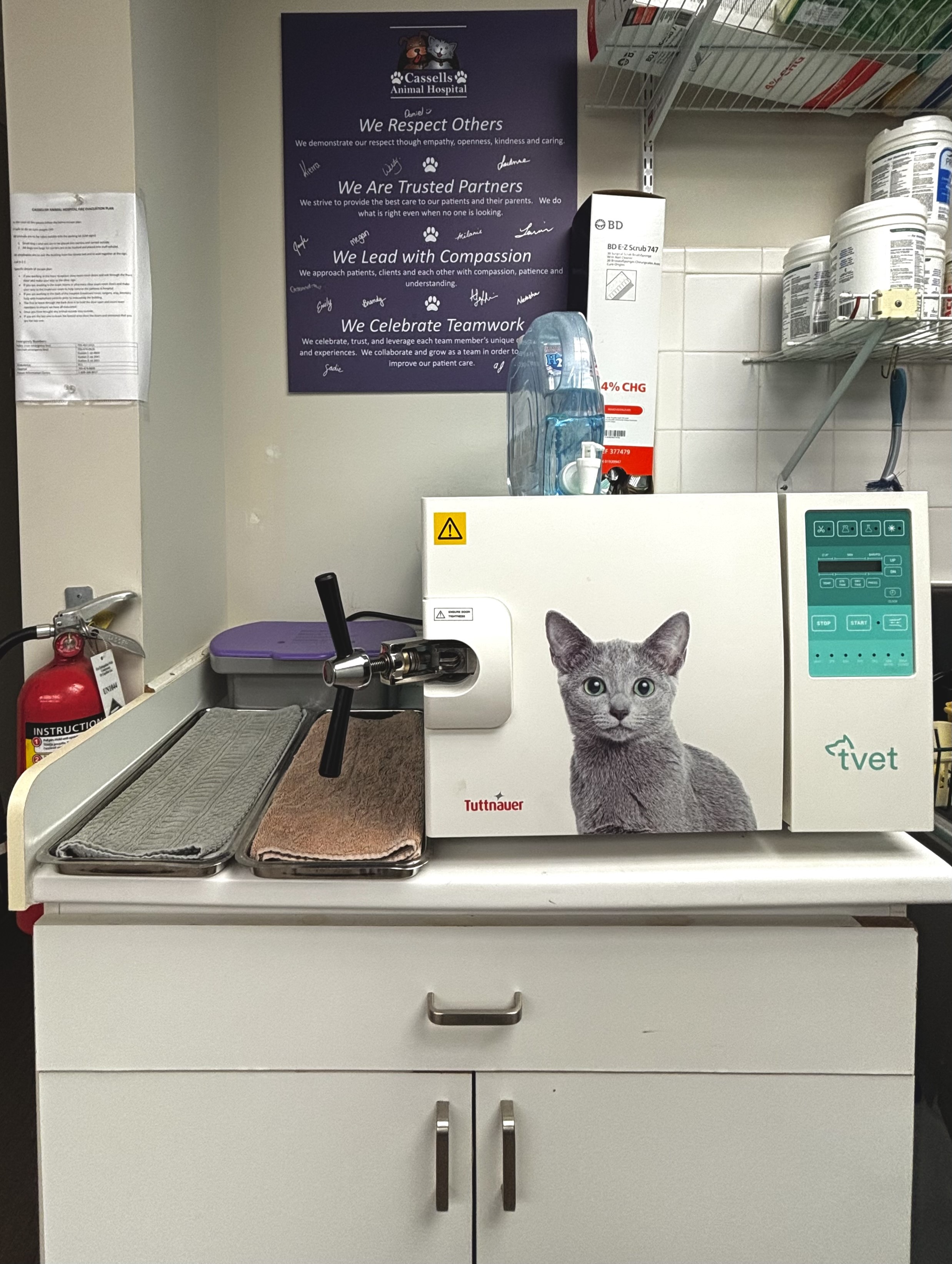 The autoclave station