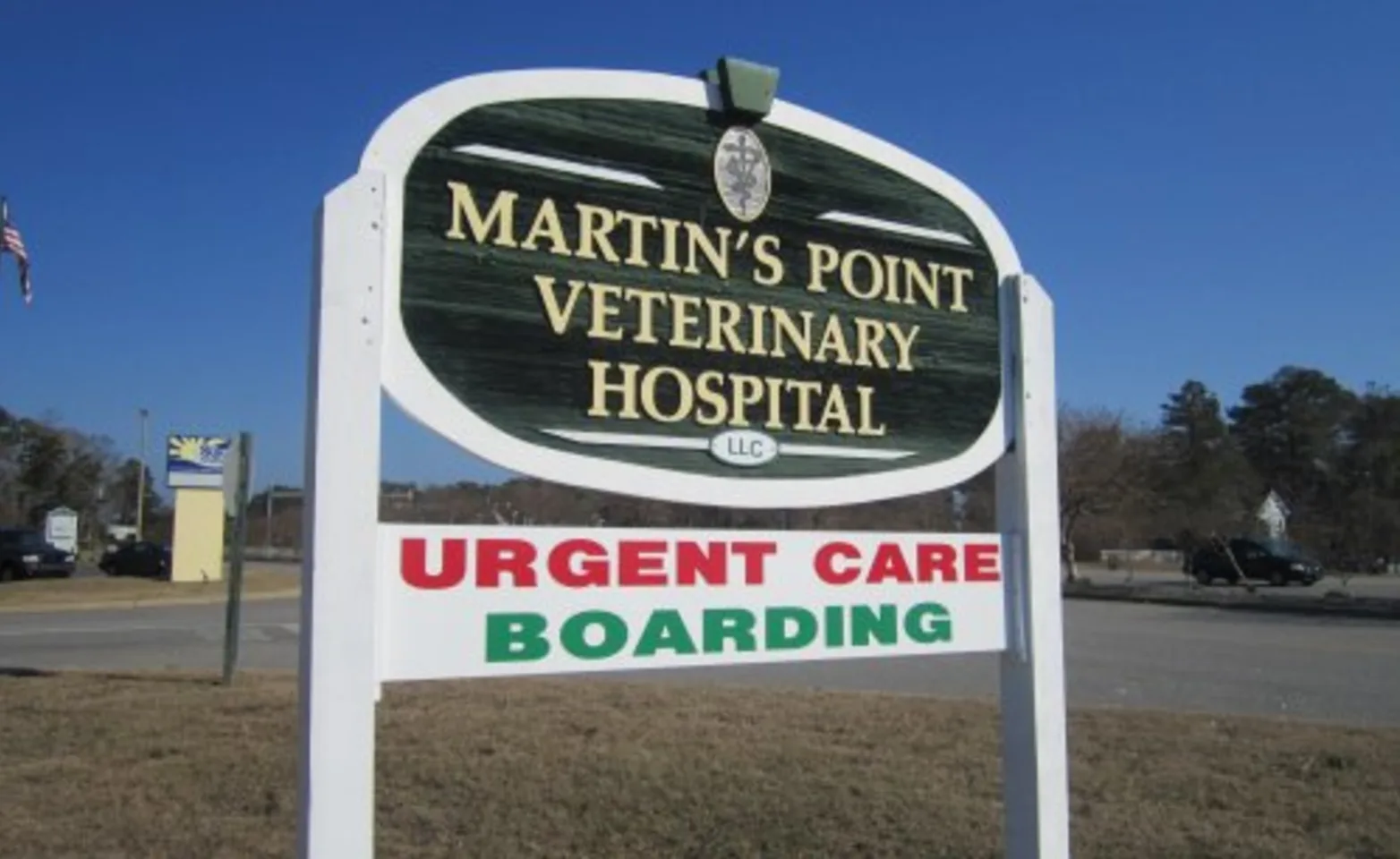 Martin's Point Veterinary Hospital Sign 
