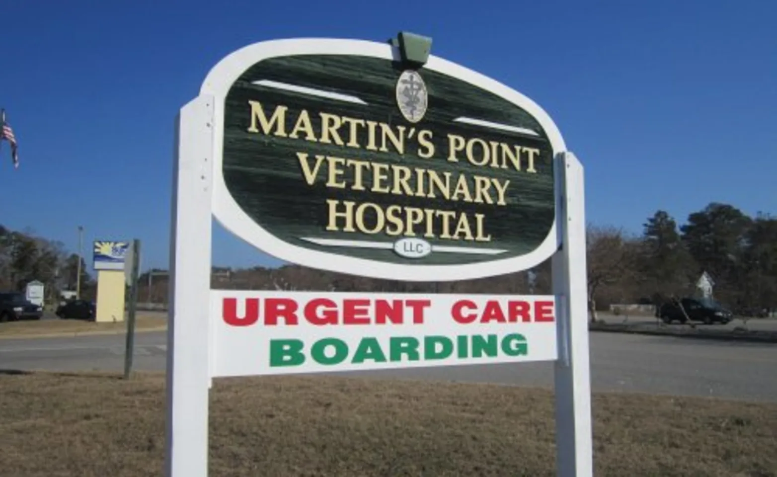 Martin's Point Veterinary Hospital Sign 