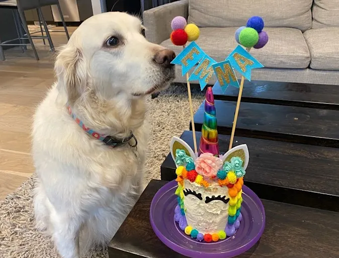 Emma with cake Emma with cake