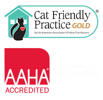 AAHA and Cat Friendly Practice logos AAHA and Cat Friendly Practice logos