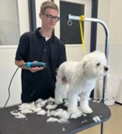 Photo of Kyle, Groomer at No Leash Needed Photo of Kyle, Groomer at No Leash Needed
