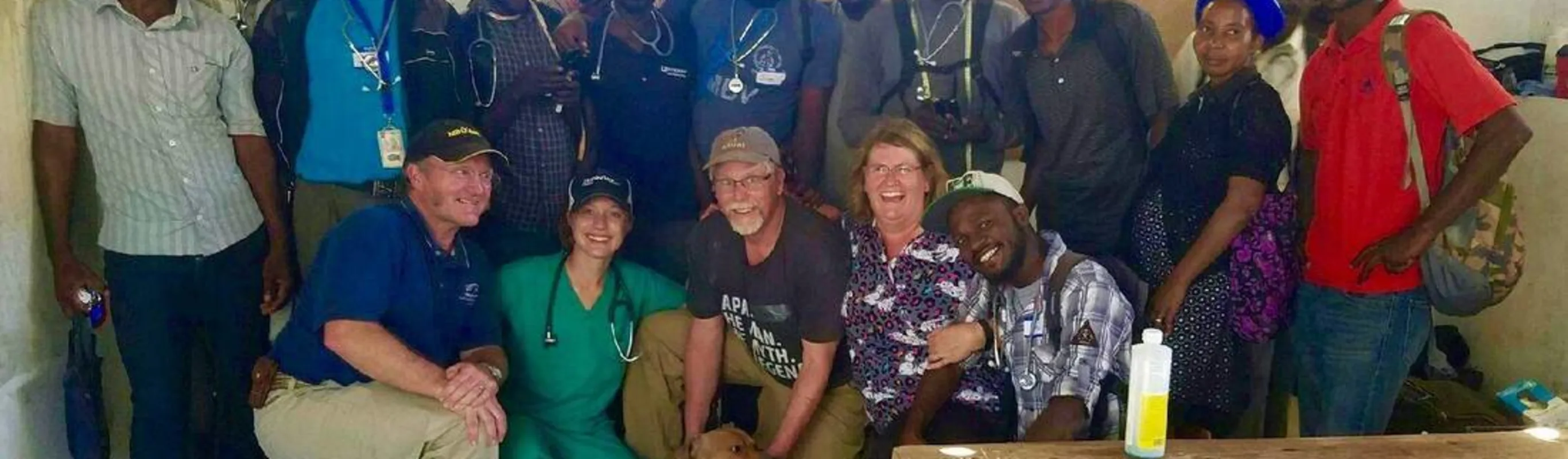 Group picture taken on a mission trip Group picture taken on a mission trip