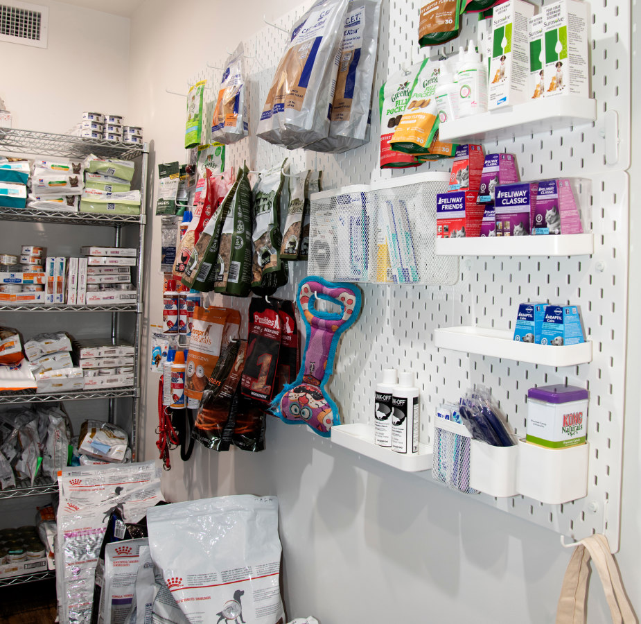 Supply room for patients