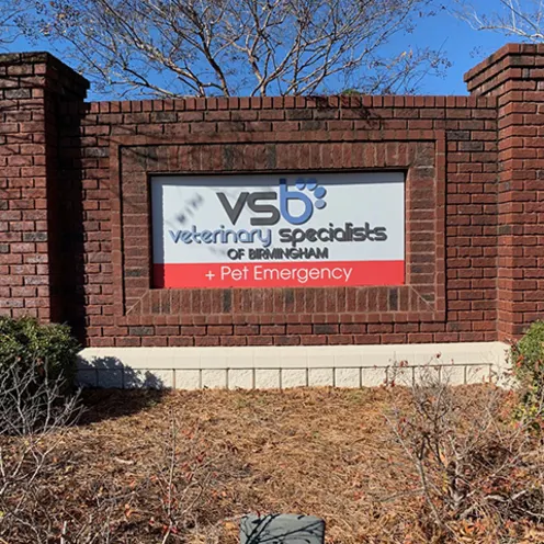 Exterior Sign of Veterinary Specialists of Birmingham