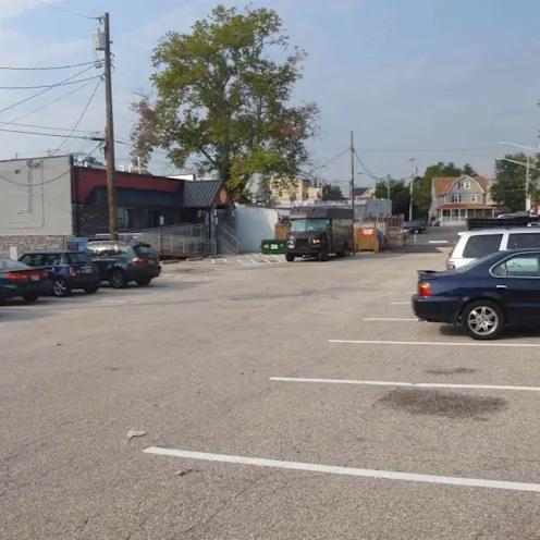 Hospital view of the parking lot Hospital view of the parking lot