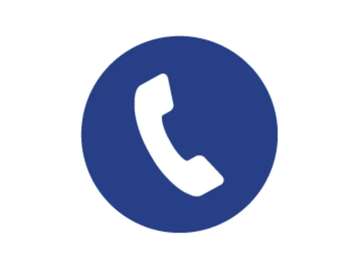 Blue phone icon Blue phone icon