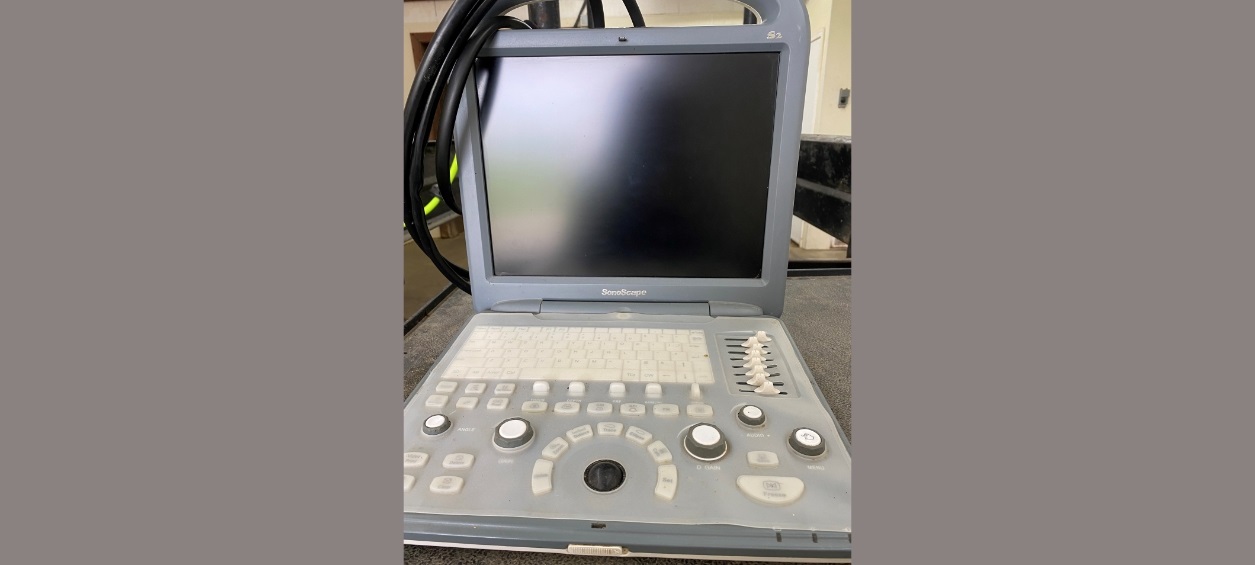 An ultrasound machine