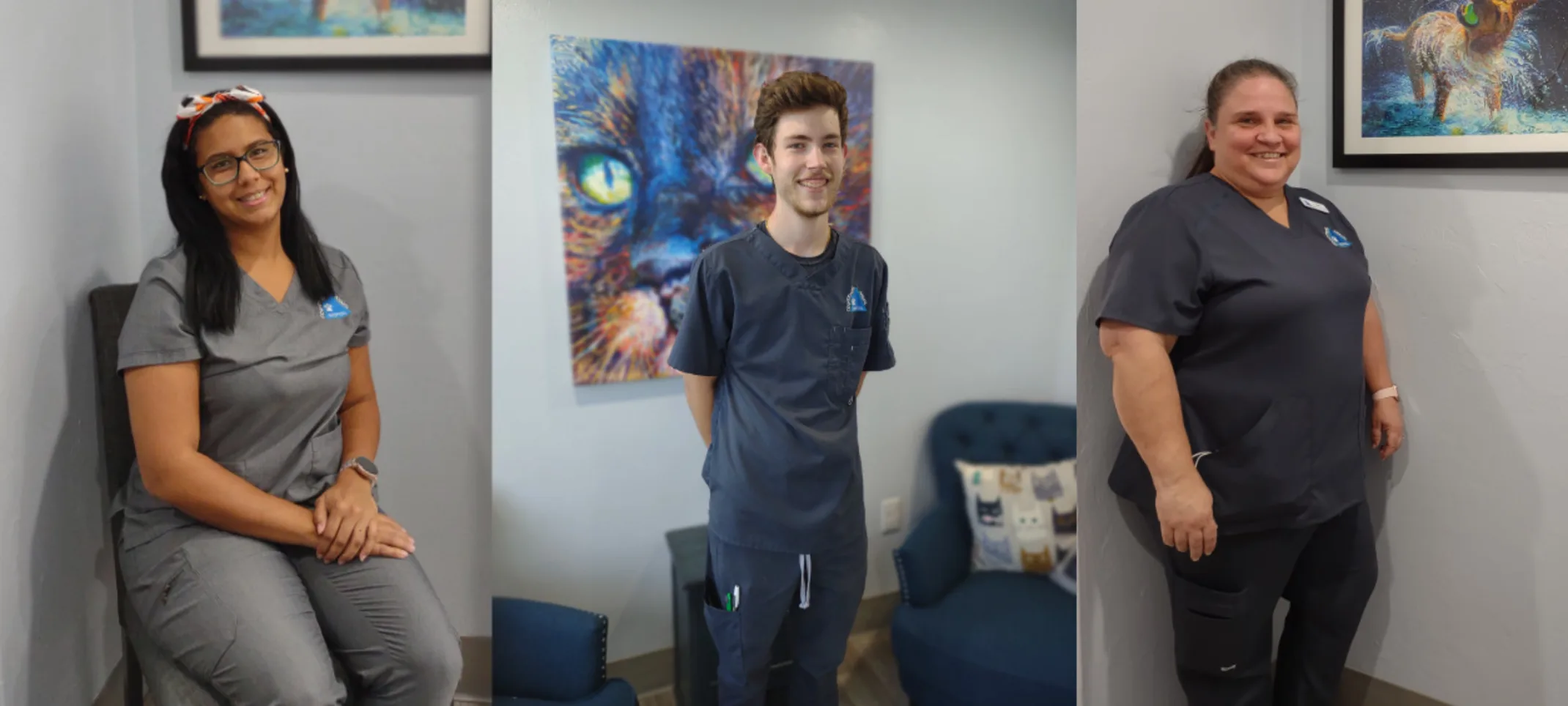 Staff members at Countryside Animal Hospital Staff members at Countryside Animal Hospital