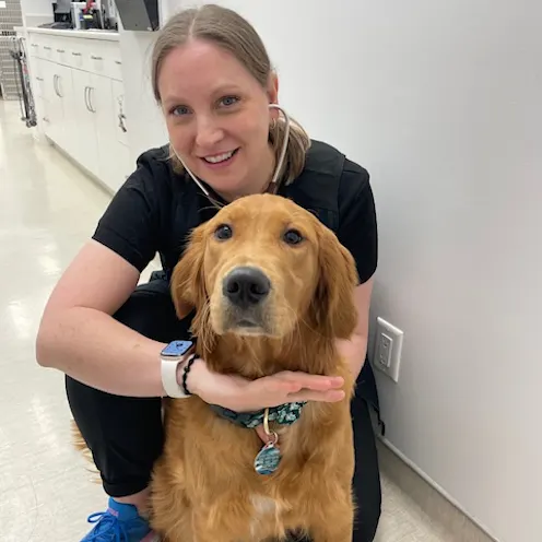 Our Patient (Dog) with Our Veterinarian Our Patient (Dog) with Our Veterinarian