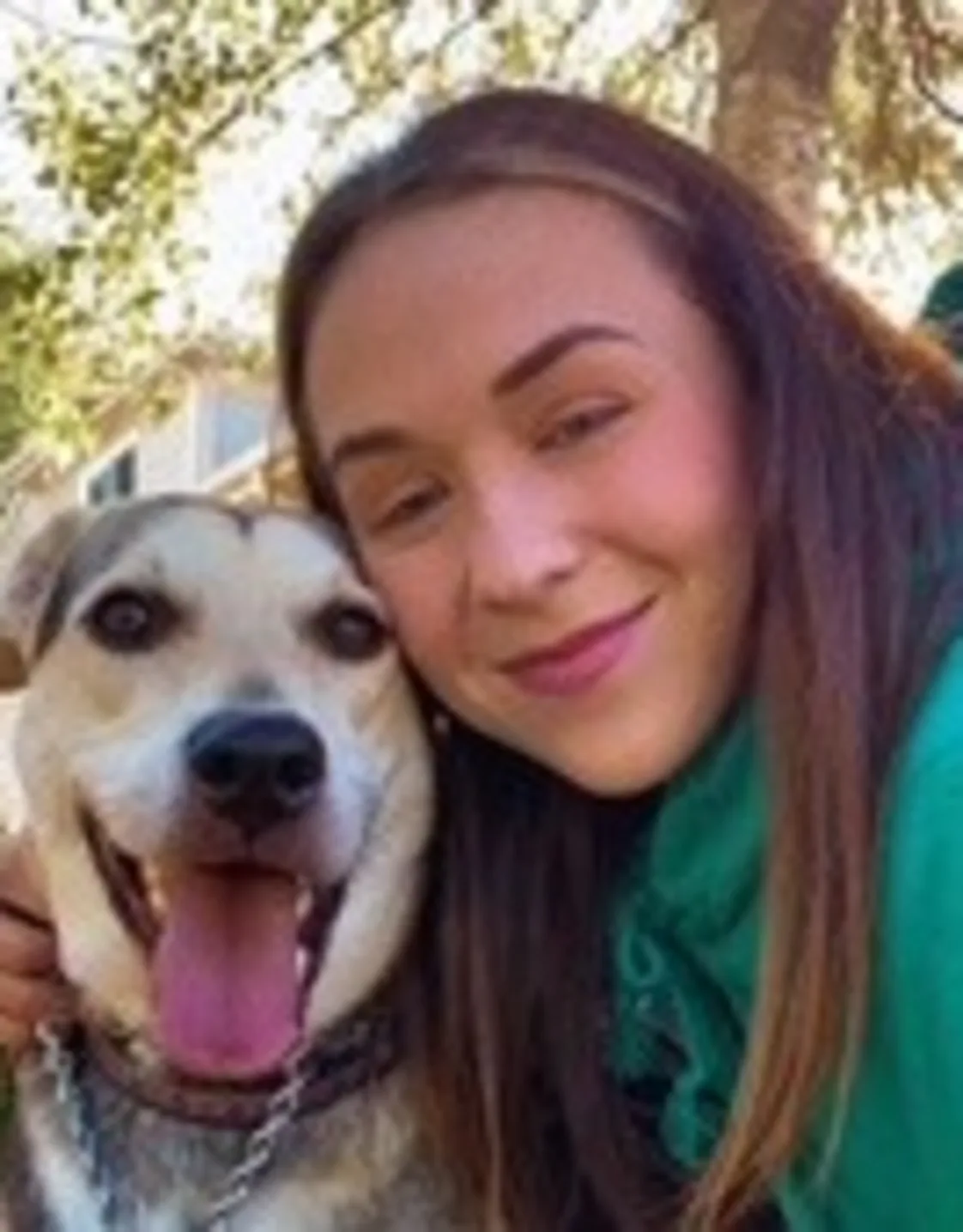 Paige with a dog Paige with a dog