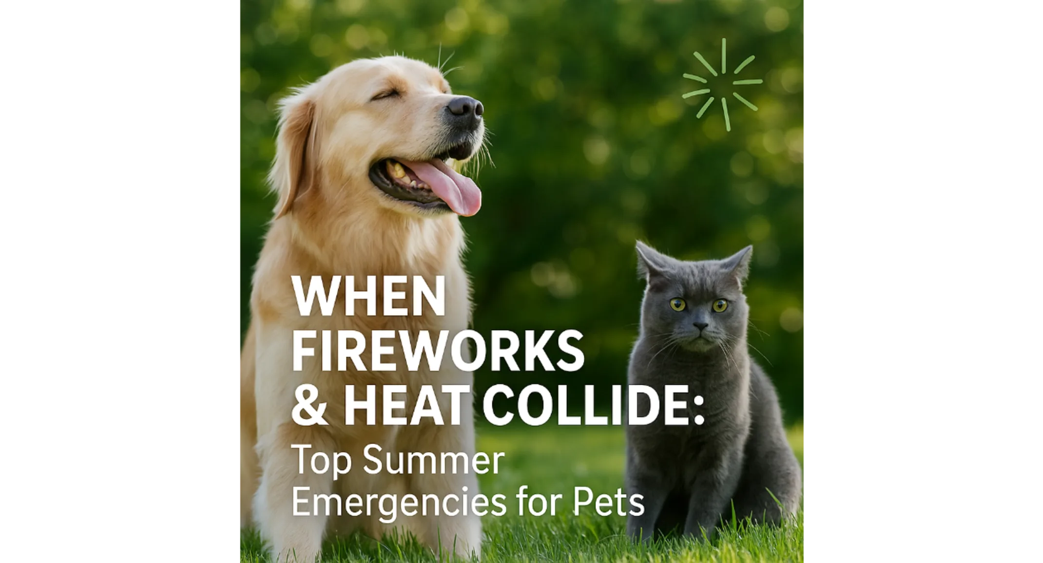 When Fireworks & Heat Collide: Top Summer Emergencies for Pets When Fireworks & Heat Collide: Top Summer Emergencies for Pets