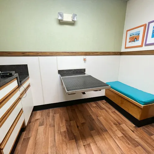 Exam room at Eastern Shore Animal Hospital. Exam room at Eastern Shore Animal Hospital.
