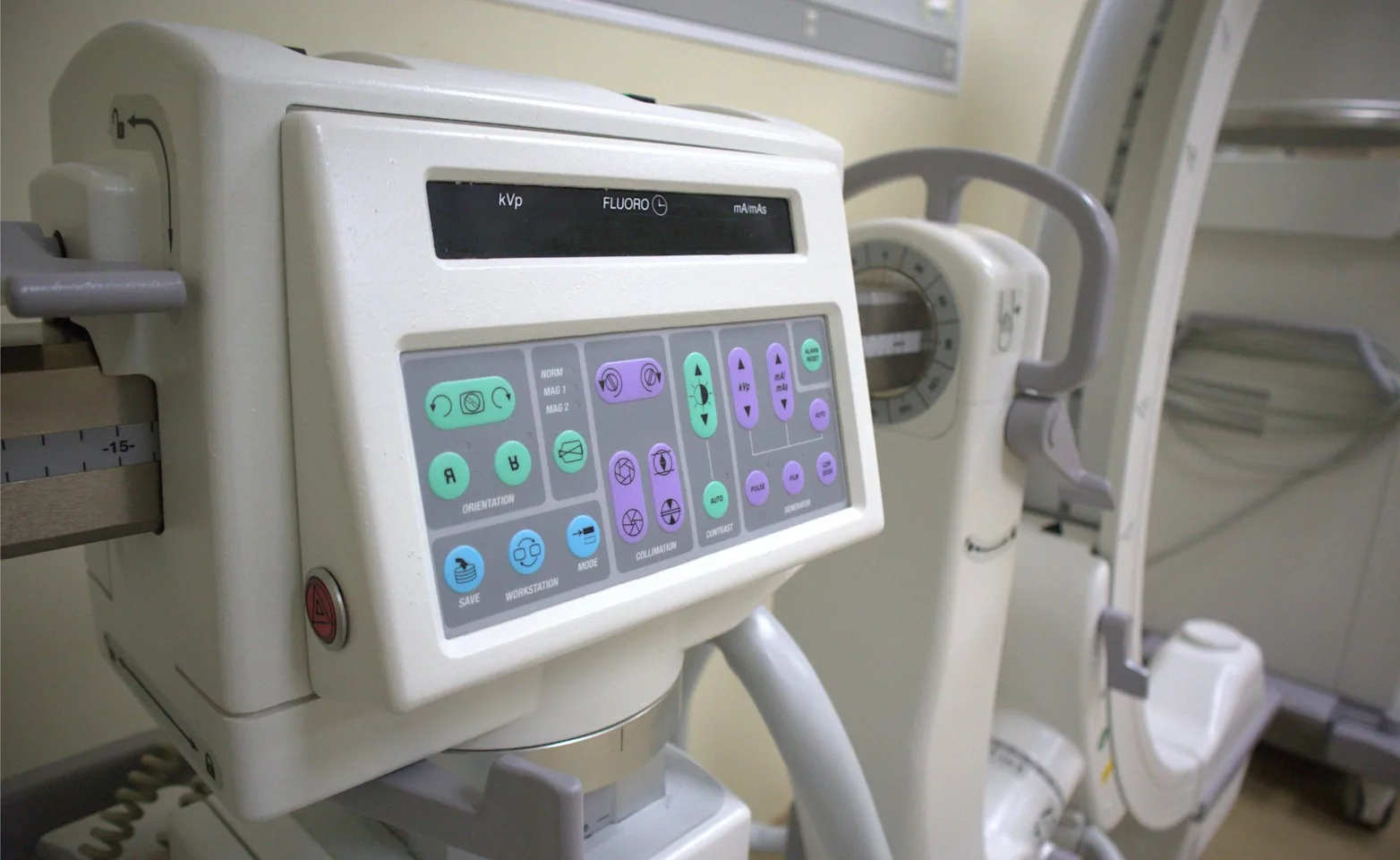 Fluoroscopy machine in vet office  Fluoroscopy machine in vet office