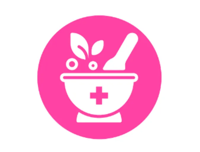 Herbal Medicine Pink Icon Herbal Medicine Pink Icon