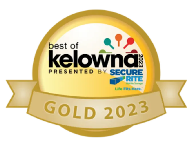 Best of Kelowna award 2023 gold badge Best of Kelowna award 2023 gold badge
