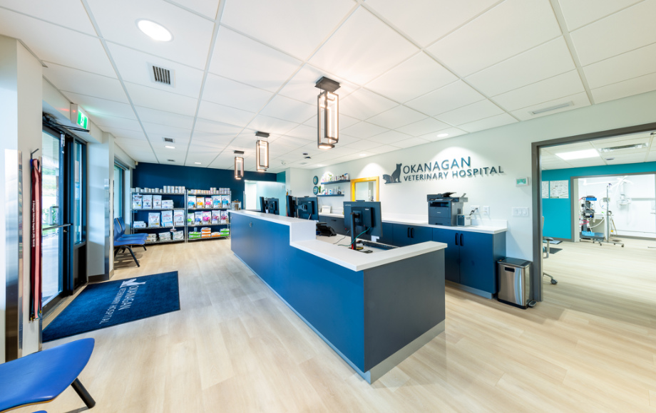 Okanagan Veterinary Hospital Lobby