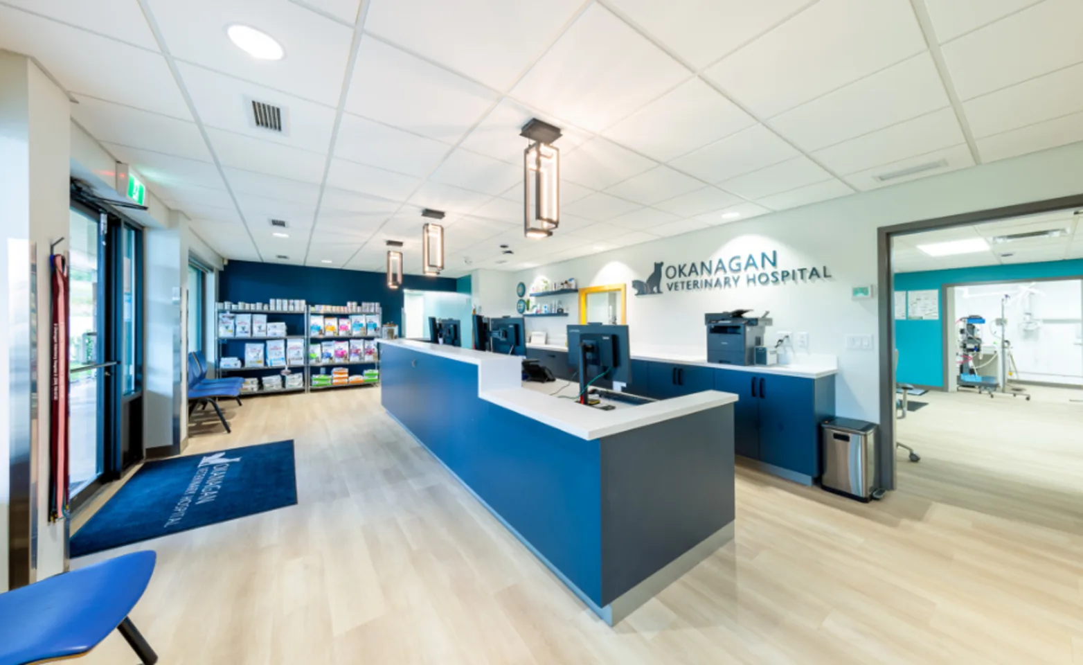 Okanagan Veterinary Hospital Lobby Okanagan Veterinary Hospital Lobby