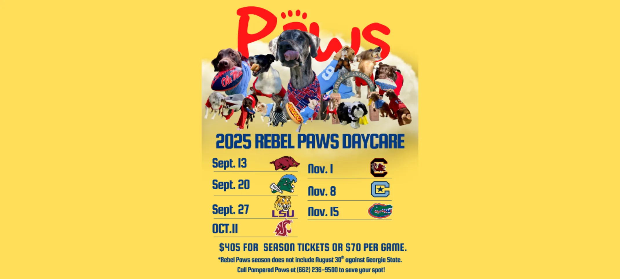Rebel Paws Daycare 2025 at Pampered Paws Animal Hospital Rebel Paws Daycare 2025 at Pampered Paws Animal Hospital