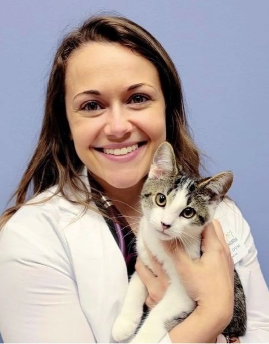 Dr. Genna Douthitt holding a kitten Dr. Genna Douthitt holding a kitten