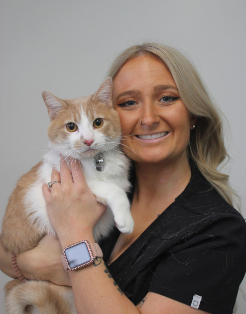 A portrait photo of New Haven Pet Hospital employee Madi