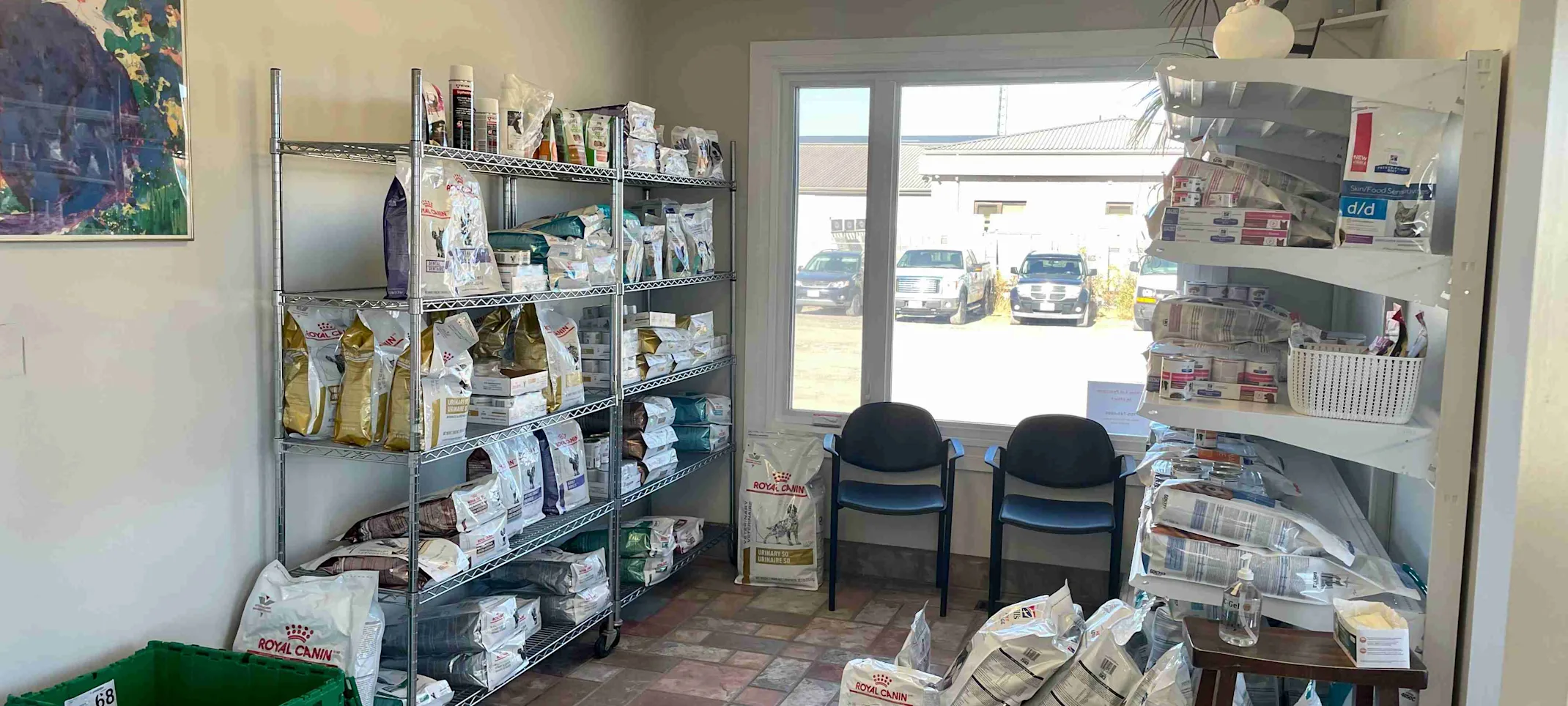 Food storage room of Parkhill Animal Hospital Food storage room of Parkhill Animal Hospital