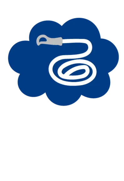 Blue leash icon Blue leash icon