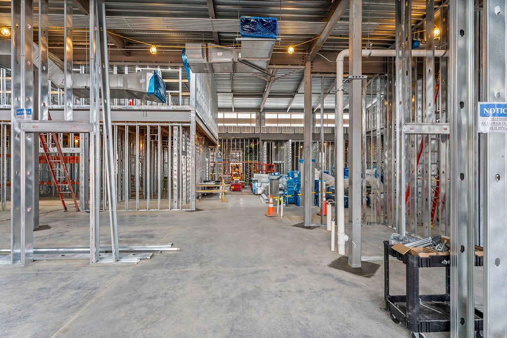 Interior walls and vents construction