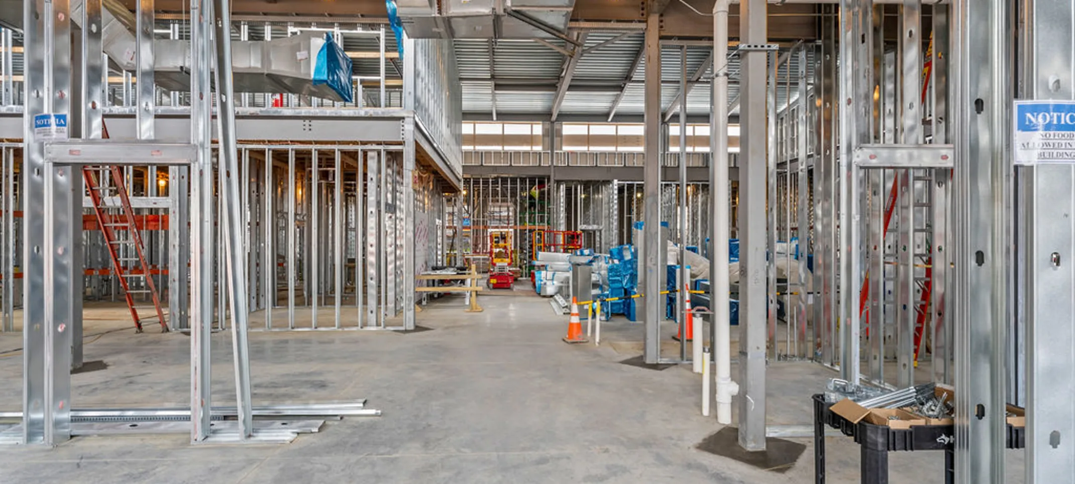 Interior walls and vents construction Interior walls and vents construction