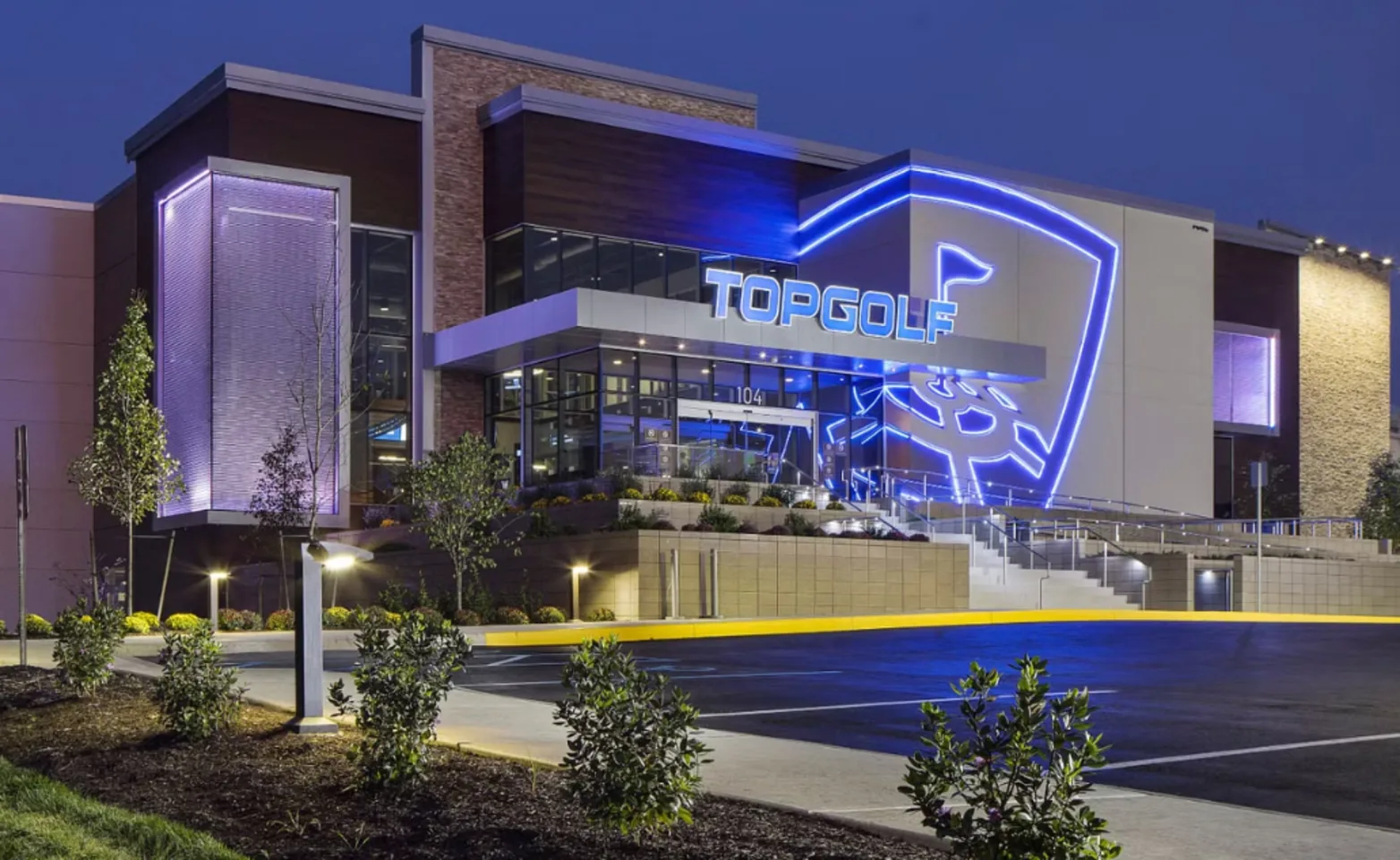 An exterior photo of topgolf An exterior photo of topgolf