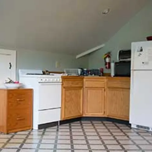 Intern housing kitchen Intern housing kitchen