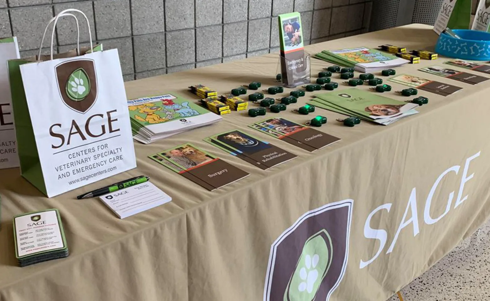 SAGE Booth at a Veterinary Event