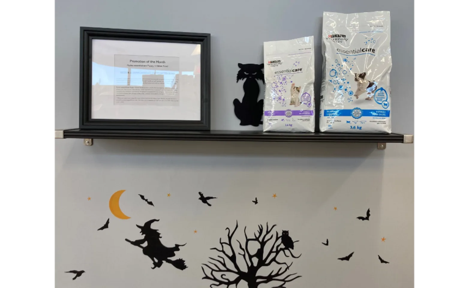 Purina Essential Care Puppy + Kitten Food on Shelf Purina Essential Care Puppy + Kitten Food on Shelf