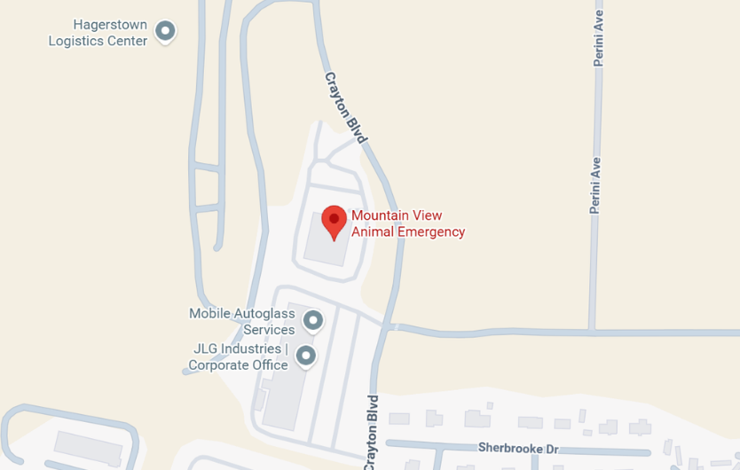 Mountain View Animal Emergency Map