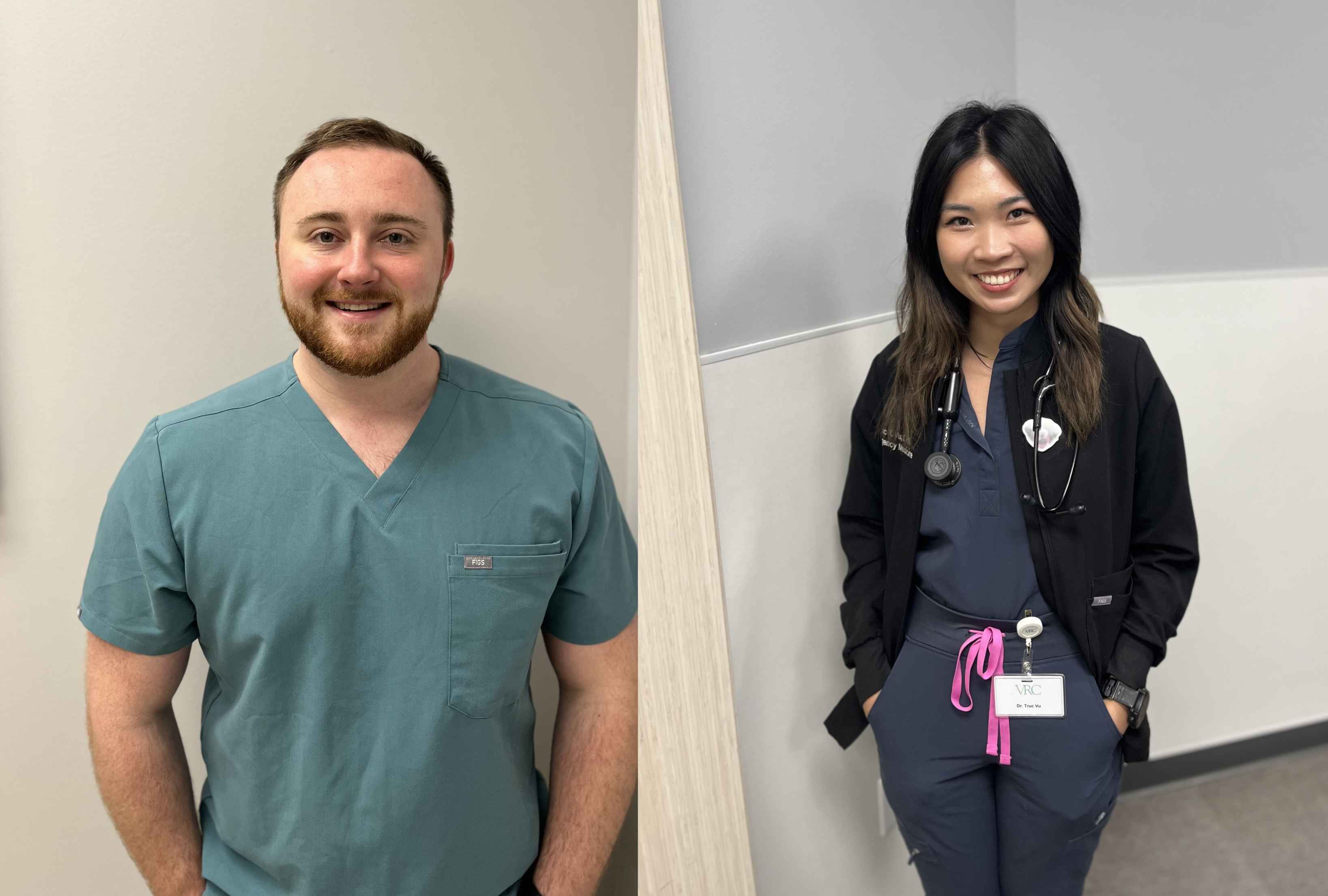 Dr. Wade Zdroik and Dr. Truc Vu 