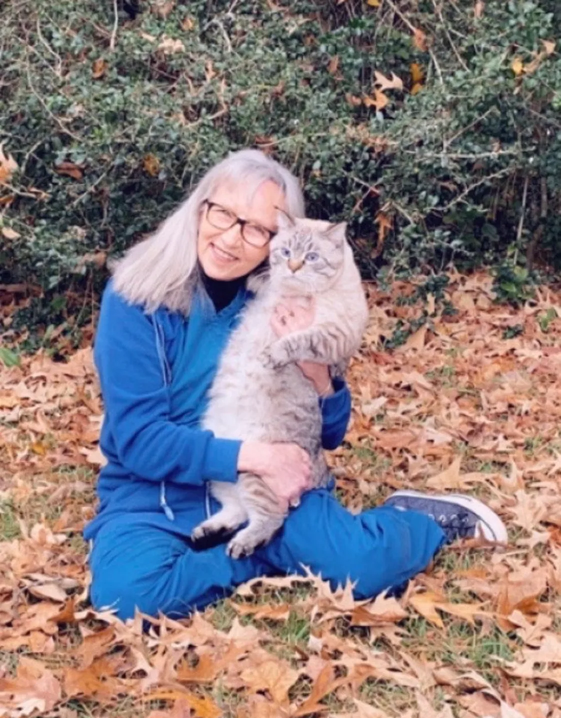 LaVonna Vaught with her cat LaVonna Vaught with her cat