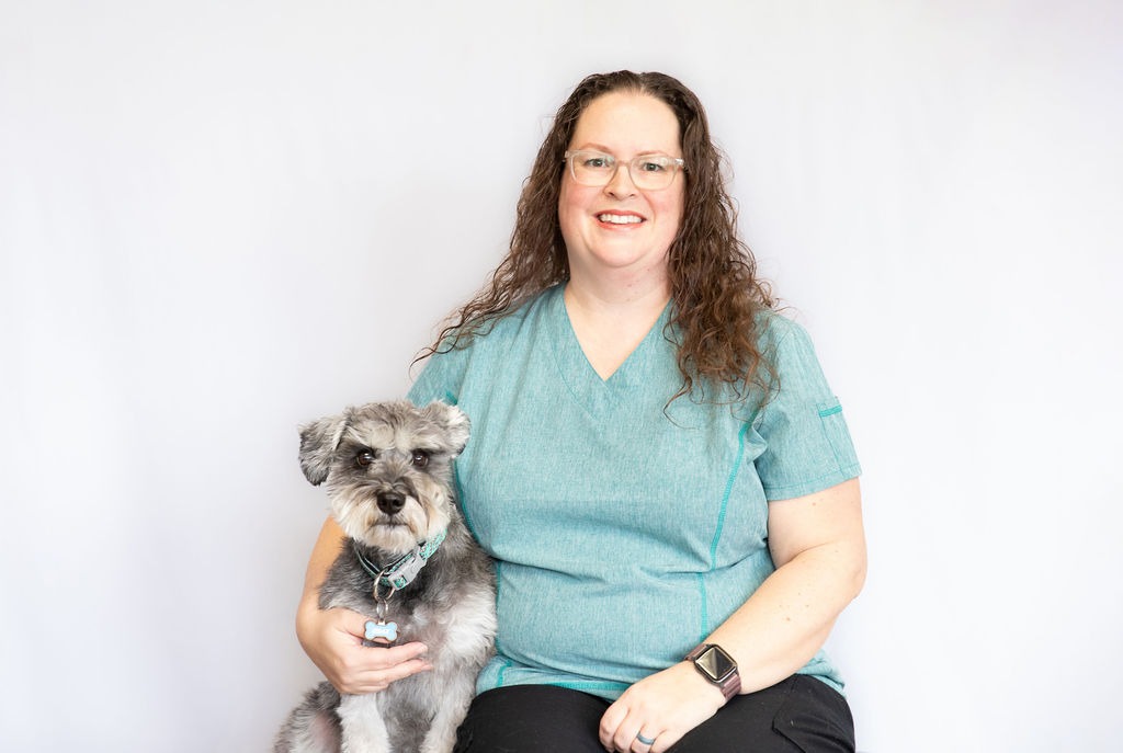 Christine Williams with black cat