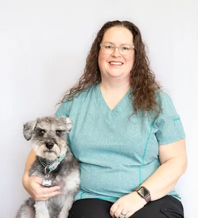 Christine Williams with black cat Christine Williams with black cat