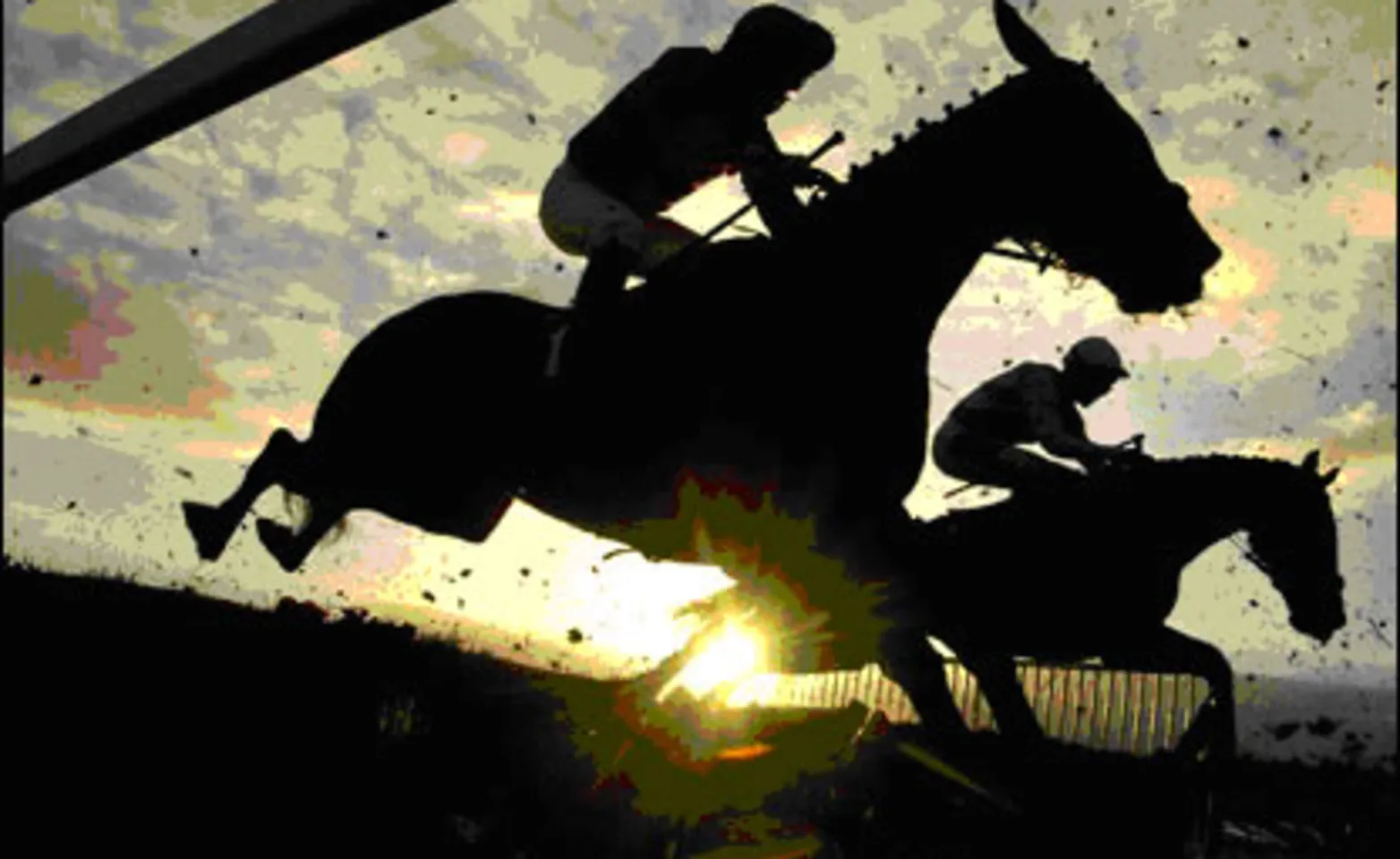Two people riding a horse Two people riding a horse