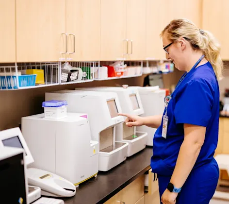 Staff working in laboratory Staff working in laboratory