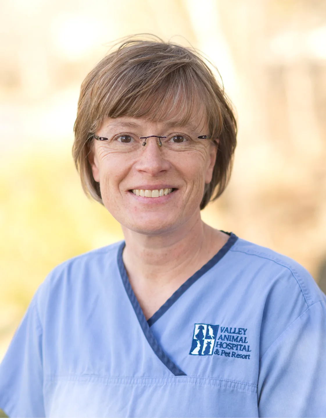 Mary Beth's staff photo from Valley Animal Hospital & Pet Resort where she is posing for a picture outside their facility Mary Beth's staff photo from Valley Animal Hospital & Pet Resort where she is posing for a picture outside their facility