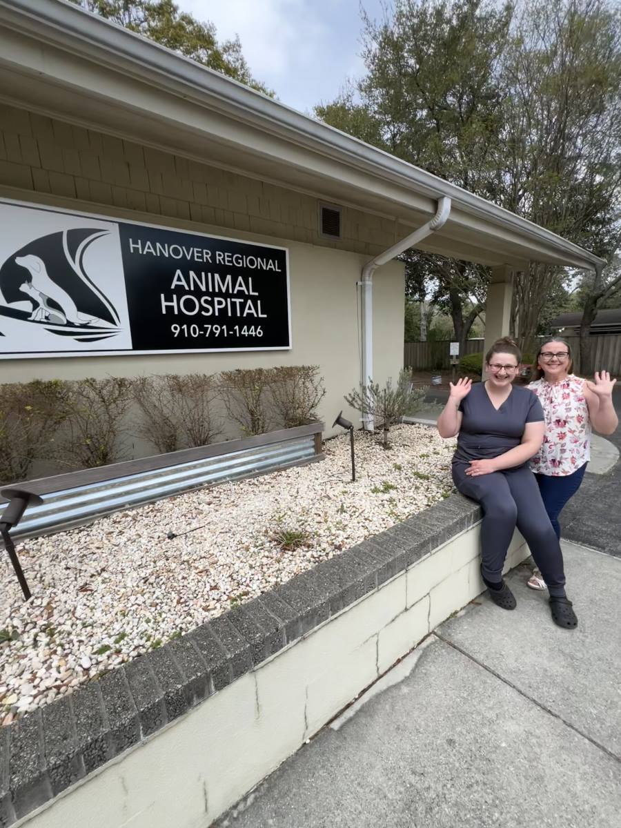 Staff Members in Front of Hospital