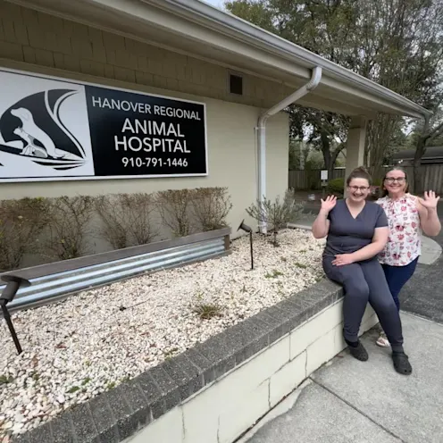 Staff Members in Front of Hospital Staff Members in Front of Hospital