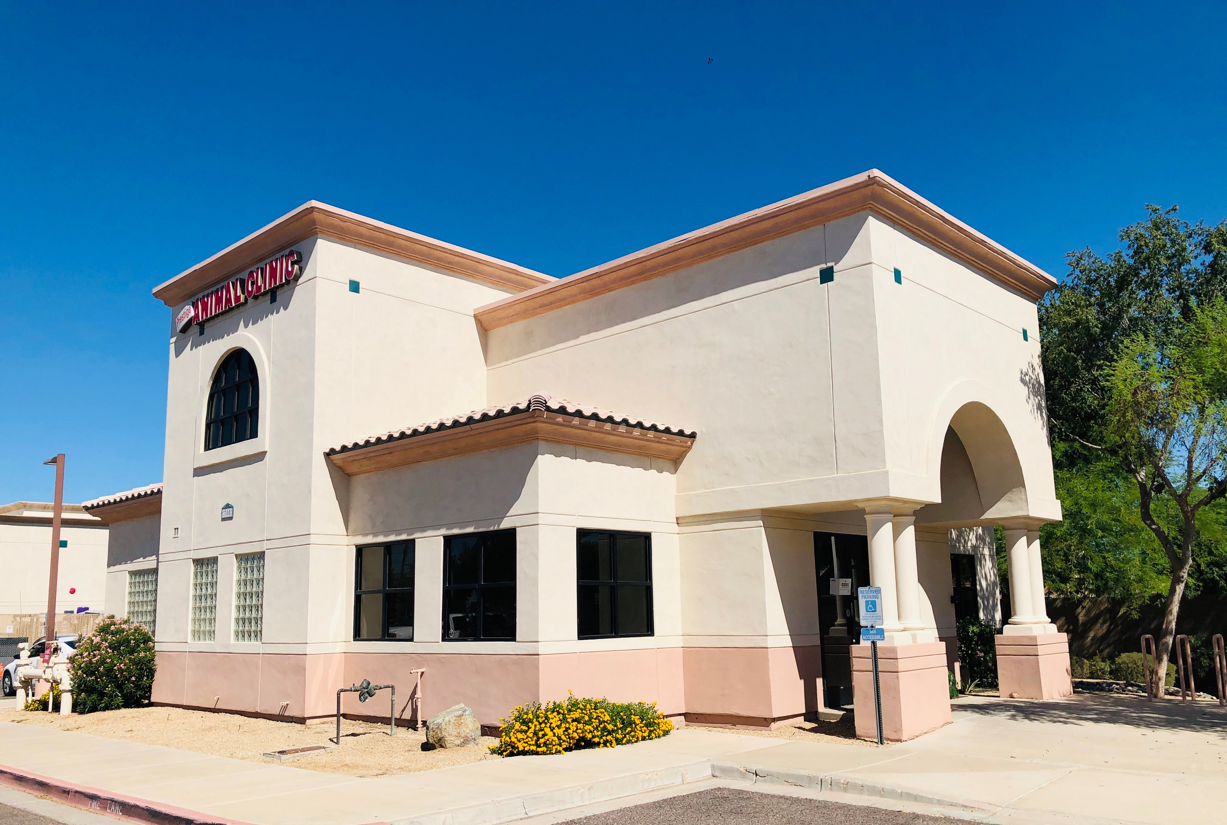Outside of Prestige Animal Clinic 