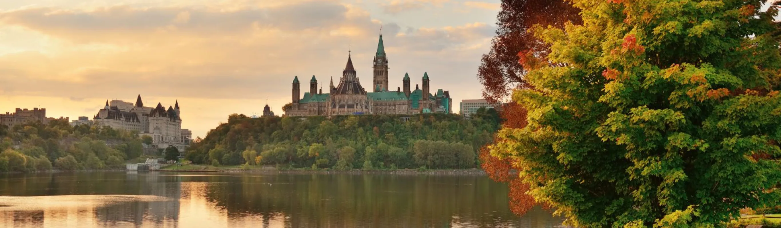 Ottawa skyline behind lake Ottawa skyline behind lake