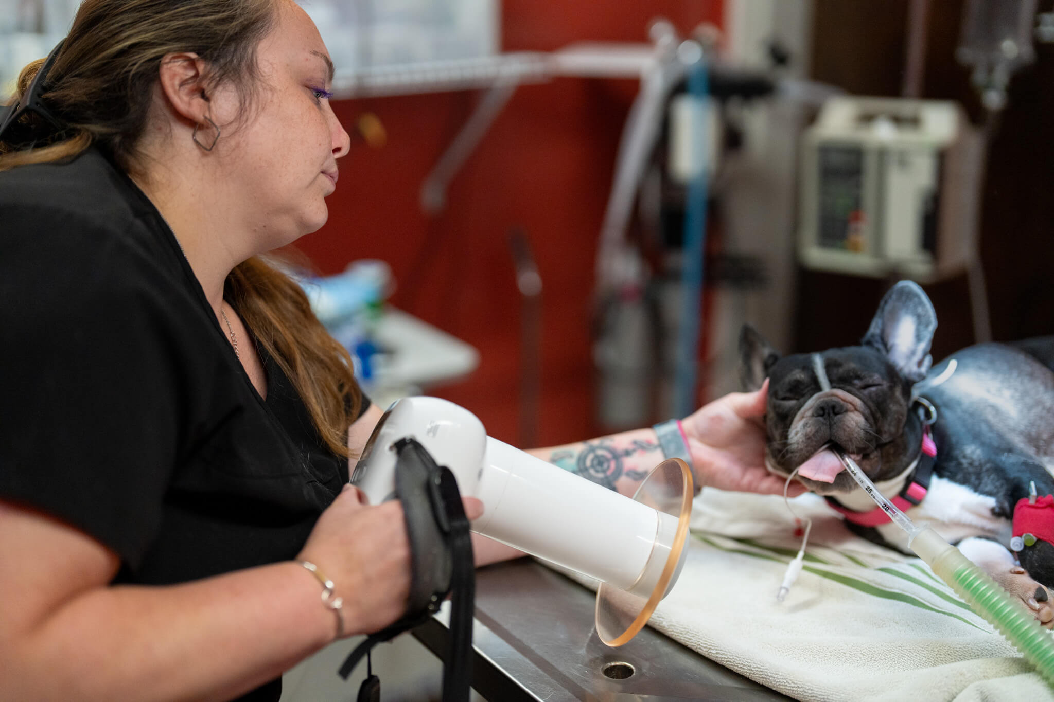 Patient undergoing surgery