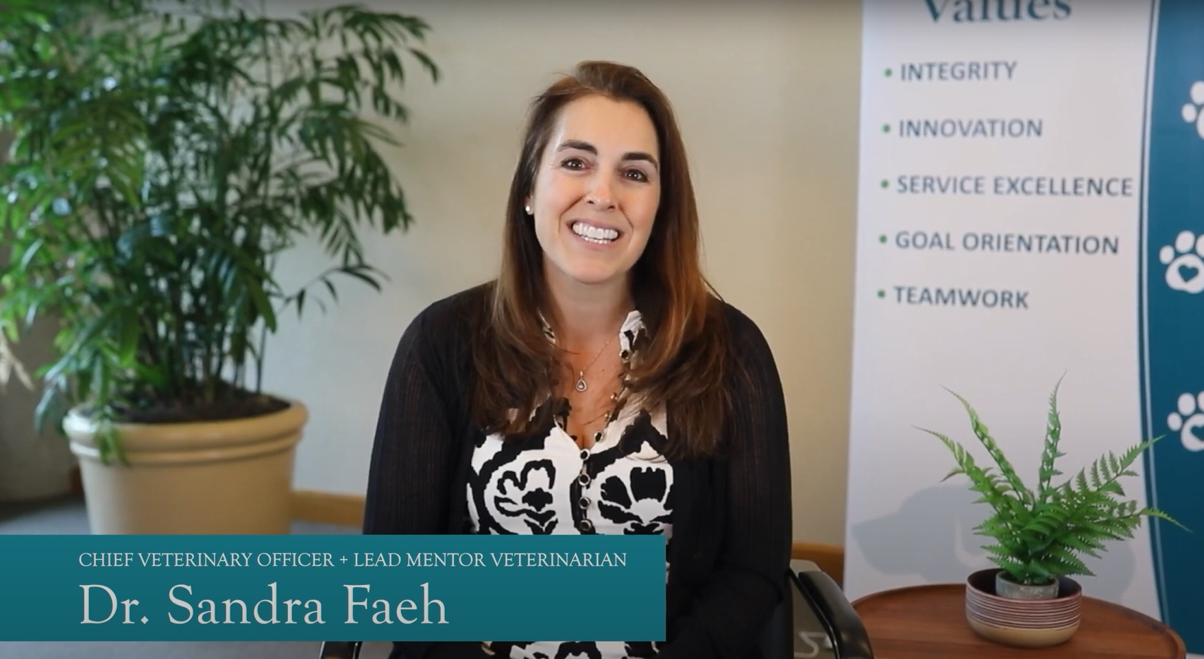 Dr. Sandra Faeh, Chief Veterinary Officer for NVA General Practice speaking about the NVA Mentorship program