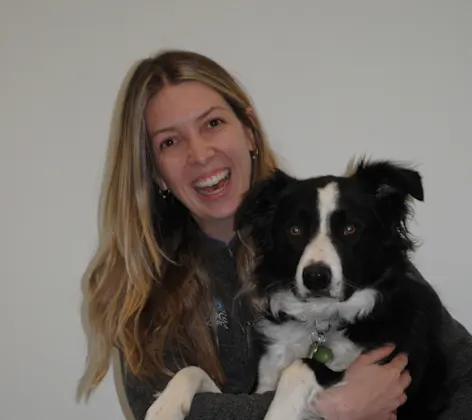 Veterinarian with dog Veterinarian with dog
