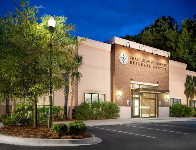 Charleston Veterinary Referral Center's Exterior at Night Charleston Veterinary Referral Center's Exterior at Night