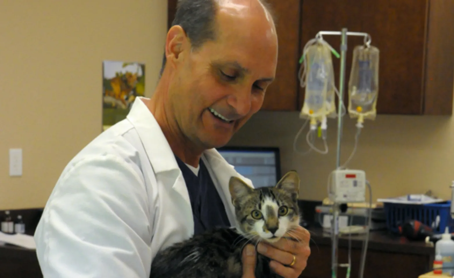 Doug Metzler holding a cat
